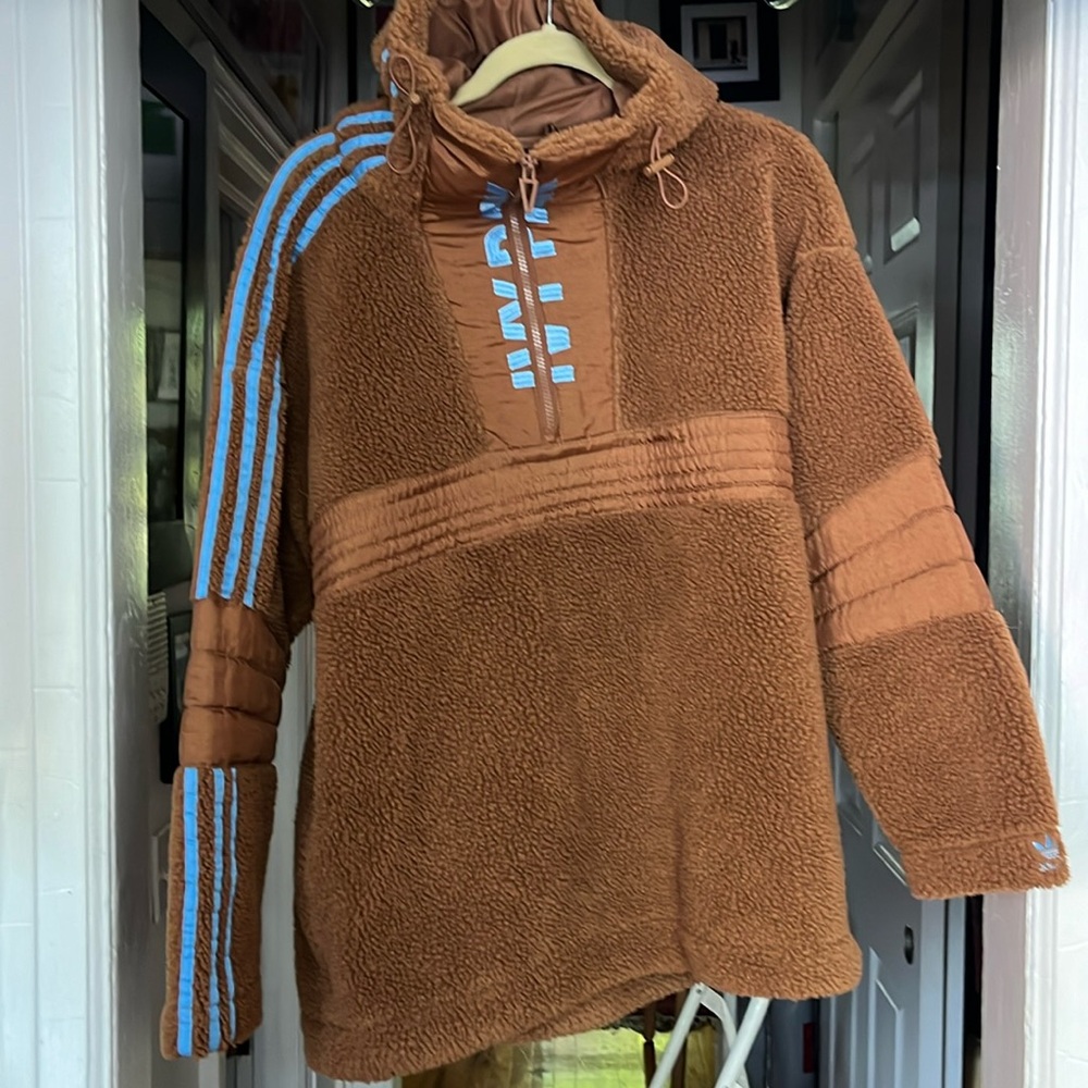 Ivy Park Icy Park Brown Sherpa Sweater